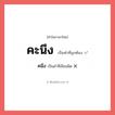 คะนึง หรือ คนึง เขียนยังไง? คำไหนเขียนถูก?, คำในภาษาไทยที่มักเขียนผิด คะนึง คำที่ผิด ❌ คนึง