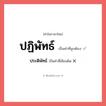 ประติพัทธ์ หรือ ปฏิพัทธ์ คำไหนเขียนถูก?, คำในภาษาไทยที่มักเขียนผิด ประติพัทธ์ คำที่ผิด ❌ ปฏิพัทธ์