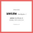 มหรศพ หรือ มหรสพ คำไหนเขียนถูก?, คำในภาษาไทยที่มักเขียนผิด มหรศพ คำที่ผิด ❌ มหรสพ หมายเหตุ อ่านว่า มะ-หอ-ระ-สบ