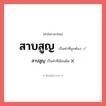 สาปสูญ หรือ สาบสูญ คำไหนเขียนถูก?, คำในภาษาไทยที่มักเขียนผิด สาปสูญ คำที่ผิด ❌ สาบสูญ